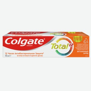 Зубная паста Тотал 12 КОЛГЕЙТ витаминнный заряд, 0.1л