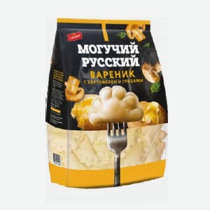 Вареники  Могучий Русский , с картофелем и грибами, Сальников, 900 г