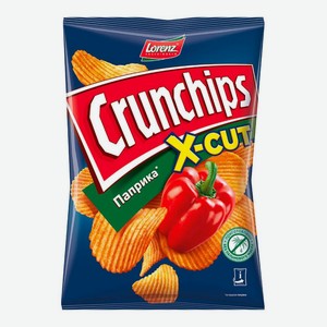 Чипсы Crunchips X-Cut рифленые со вкусом паприки 70г