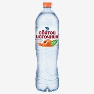 Вода питьевая Святой Источник негазированная со вкусом персика, 1,5 л.