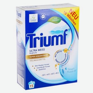 Порошок стиральный Triumf ultra white 0.9 кг