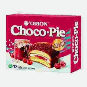 Печенье Orion Choсo Pie Вишня 360г