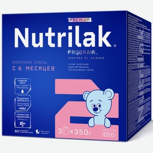 БЗМЖ Смесь молочная Nutrilak Premium 2 с 6мес адаптир 1050г