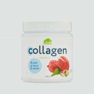 Коллаген со вкусом Фисташка-личи PRIMEBAR Collagen + Vitamin C 200 гр
