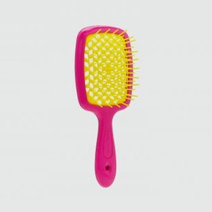 Щетка для волос пластиковая JANEKE Superbrush The Original Italian Patent Yellow 1 шт