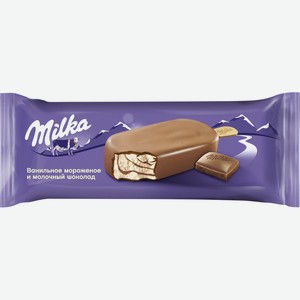 Мороженое Эскимо Milka Ванильное в молочном шоколаде 62 г