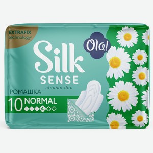 Прокладки Ola! Silk Sense Classic Deo Normal гигиенические ромашка 10 шт