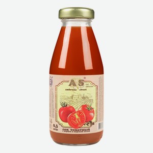 Сок Ambrosia Sweet томатный с солью 0,33 л