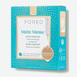 Маска для лица для жирной кожи Matte Maniac Mask, Foreo, 6 шт х 6 г