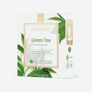 Очищающая маска для UFO Зеленый чай, Foreo, 6 шт х 6 г