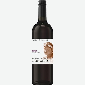 Вино Конгиро Мерло крас. сух. 13% 0,75 л /Чили/