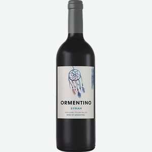 Вино Орментино Сира крас. сух. 12% 0,75 л /Аргентина/
