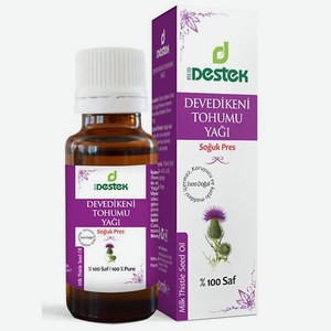 DESTEK Косметическое масло семян расторопши для лица, тела, волос, увлажнение, питание