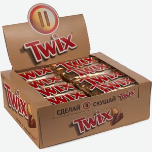 Батончик Twix шоколадный карамель, 55г x 40шт