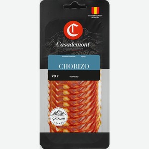 Колбаса Casademont Chorizo полусухая сыровяленая нарезка, 70г