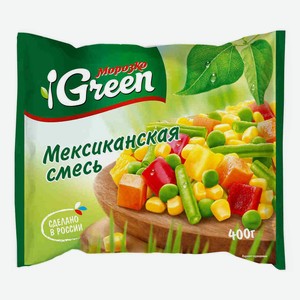 Овощная смесь Морозко Green Мексиканская резаная быстрозамороженная 400 г