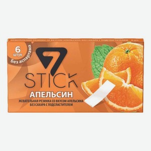 Жевательная резинка 7 Stick Апельсин 16 г 6 пластинок