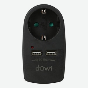 Адаптер для подключения различных устройств к сети Duwi 2 USB порта