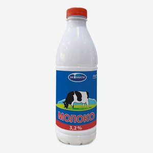 Молоко 3,2% пастеризованное 930 мл Экомилк БЗМЖ