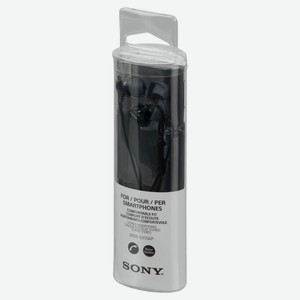 Гарнитура вкладыши Sony MDR-EX15AP Black 1.2м черный проводные