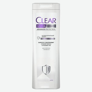 Шампунь для волос Clear Антибактериальный эффект 2в1, 380 мл