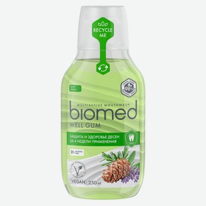 Ополаскиватель для полости рта Biomed Well Gum с мятно-травяным ароматом, 250 мл
