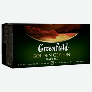 Чай черный Greenfield Golden Ceylon, по 2гр. 25 пак. в упаковке