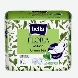 Прокладки Bella Flora Green tea, 10 шт в пачке