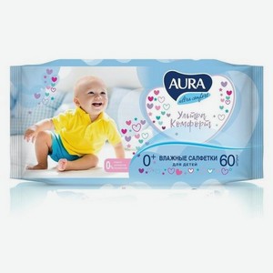 Салфетки влажные детские Aura Ultra Comfort, 60 шт