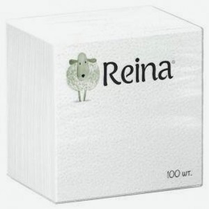 Салфетки Reina 1 слой, 100 шт., белые