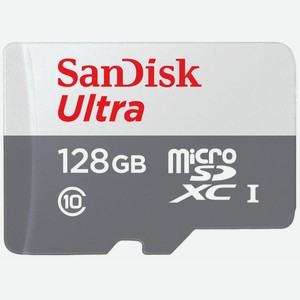 Карта памяти Sandisk Ultra 128ГБ microSDXC C10 UHS-I 100МБ/с (SDSQUNR-128G-GN6MN)
