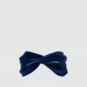 Шелковая повязка для волос SILK LOVERS Темно-синяя 1 шт