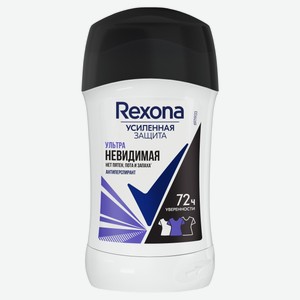 Антиперспирант-карандаш Rexona Ультраневидимая 3 в 1 нет пятен пота и запаха на 72 ч, 40 мл