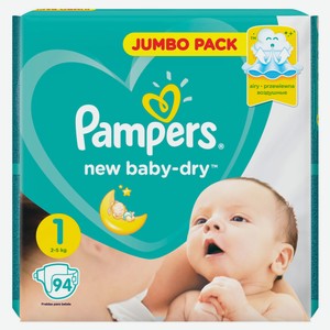Подгузники для детей Pampers New Baby-Dry 2-5 кг, 94 шт