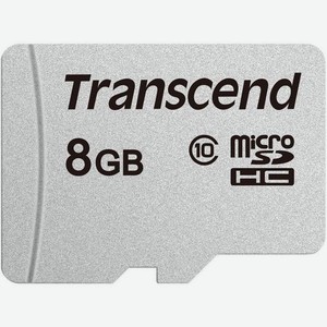 Карта памяти microsdhc Transcend 8 ГБ, 20 МБ/с, Class 10, TS8GUSD300S, 1 шт., переходник без адаптера