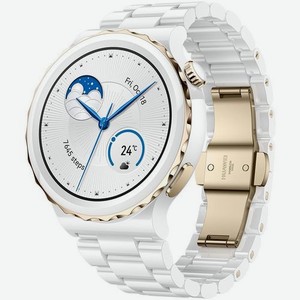 Смарт-часы Huawei Watch GT 3 Pro Frigga-B19T, 43мм, 1.32 , белый/золотистый / белый [55028859]