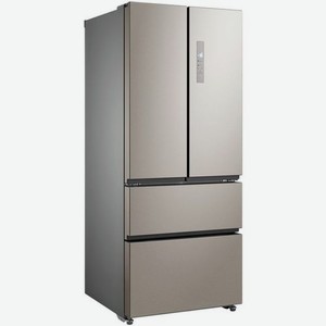 Холодильник трехкамерный Бирюса FD 431 I No Frost, Side by Side, French Door, нержавеющая сталь