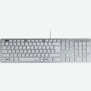 Клавиатура HAMA Rossano, USB, белый + серебристый [r1050453]
