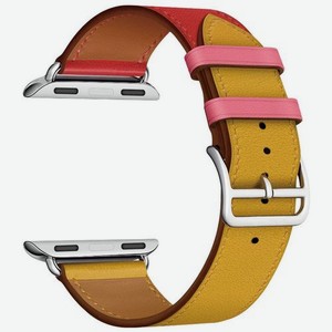 Ремешок LYAMBDA LWA-03-44-RY для Apple Watch Series 3/4/5/6/SE/7/8, желтый/красный