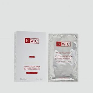 3D Коллагеновая маска для лица и шеи KWC Facial Treatment 3d Collagen Mask For Face And Neck 5 шт