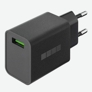 Сетевое зарядное устройство InterStep New RT:1*USB(18W) 2.4A QuickCharge3.0, Black