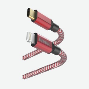 Кабель Lightning Hama 1,5 м Lightning USB Type-C Red (00183310)