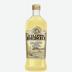 Масло оливковое Filippo Berio Mild&Light рафинированное, 1л
