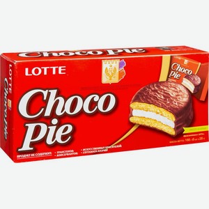 Пирожное Orion Choco Pie печенье в глазури, 6 шт.
