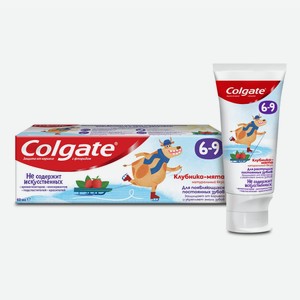 Зубная паста Colgate клубника-мята с фторидом 6-9 лет 60 мл