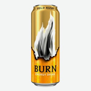 Энергетический напиток Burn Gold Rush барбарис с карамелью газированный безалкогольный 0,449 л
