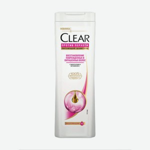 Шампунь для волос Clear Восстановление поврежденных и окрашенных волос Clear, 400 мл