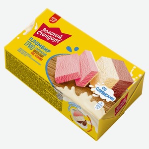 Мороженое пломбир «Золотой Стандарт» Трио со сливками, 180 г