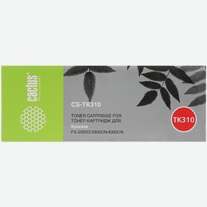 Тонер CS-TK310 для принтера Kyocera Mita FS 2000 черный 12000 стр Cactus