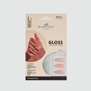 Набор накладных ногтей MIAMITATS Gloss Crème Brulee 1 шт